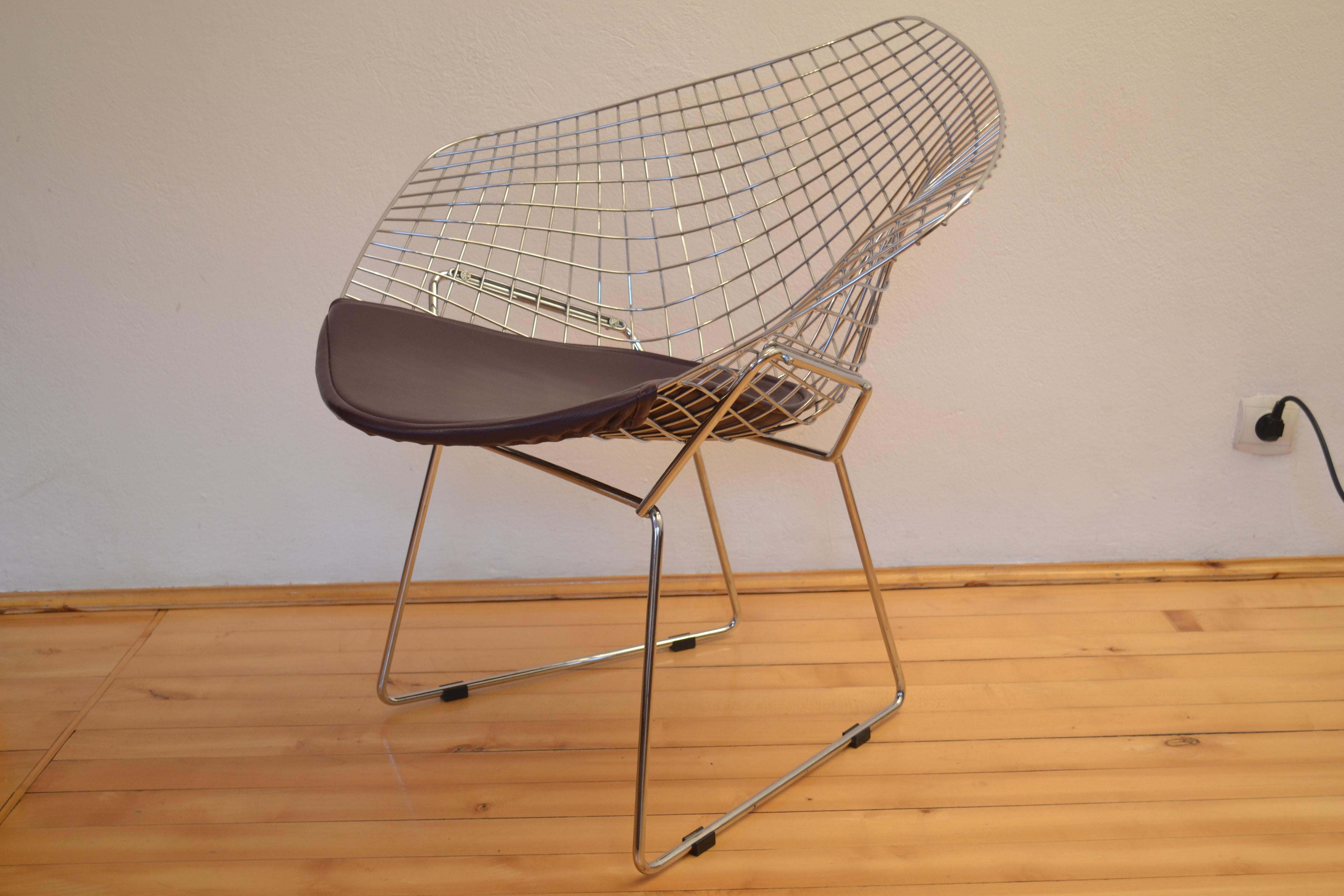 Diamond Chair Designed by Harry Bertoia, USA, 1950s 3