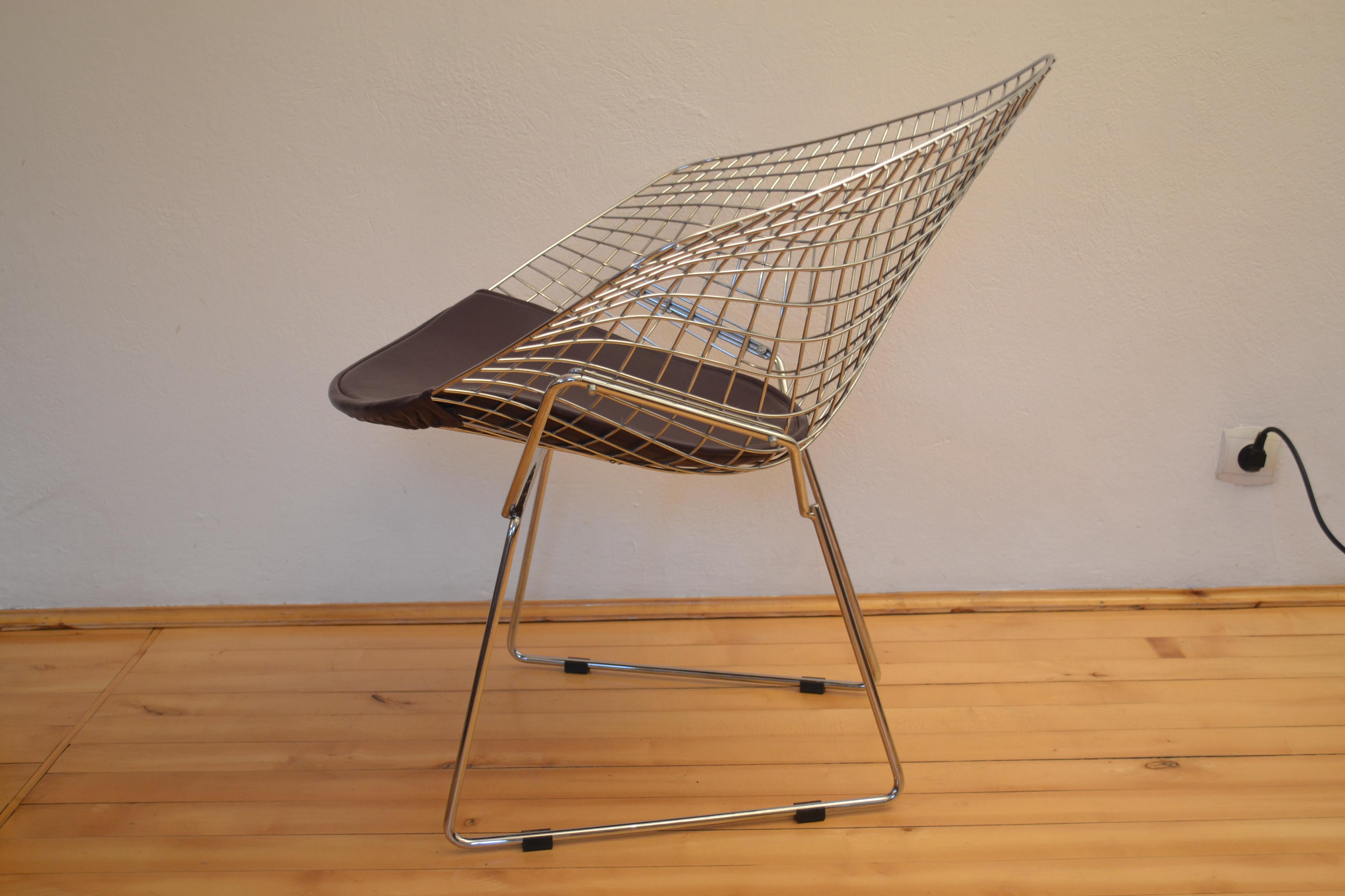 Medieval Diamond Chair Designed by Harry Bertoia, USA, 1950s