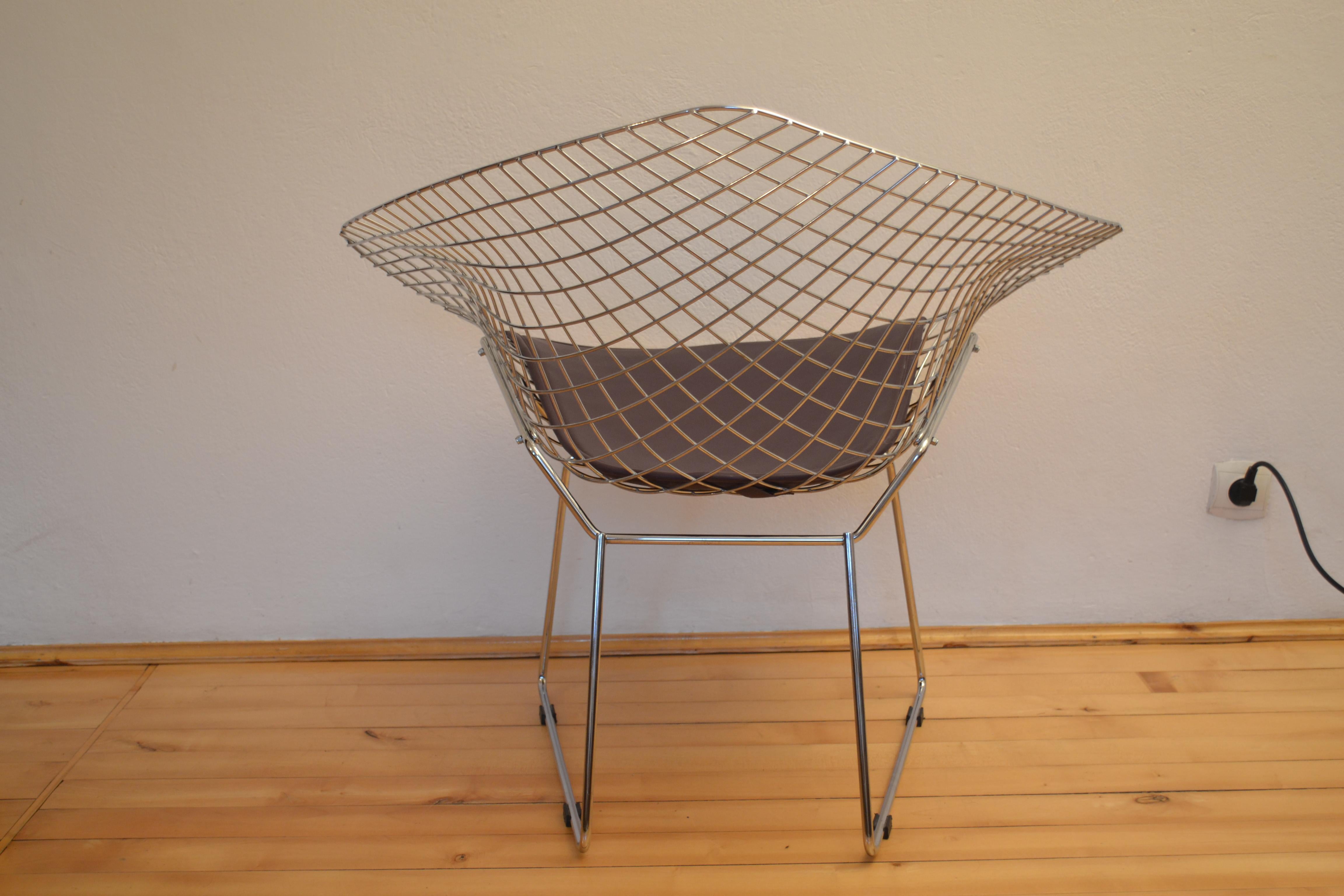 American Diamond Chair Designed by Harry Bertoia, USA, 1950s