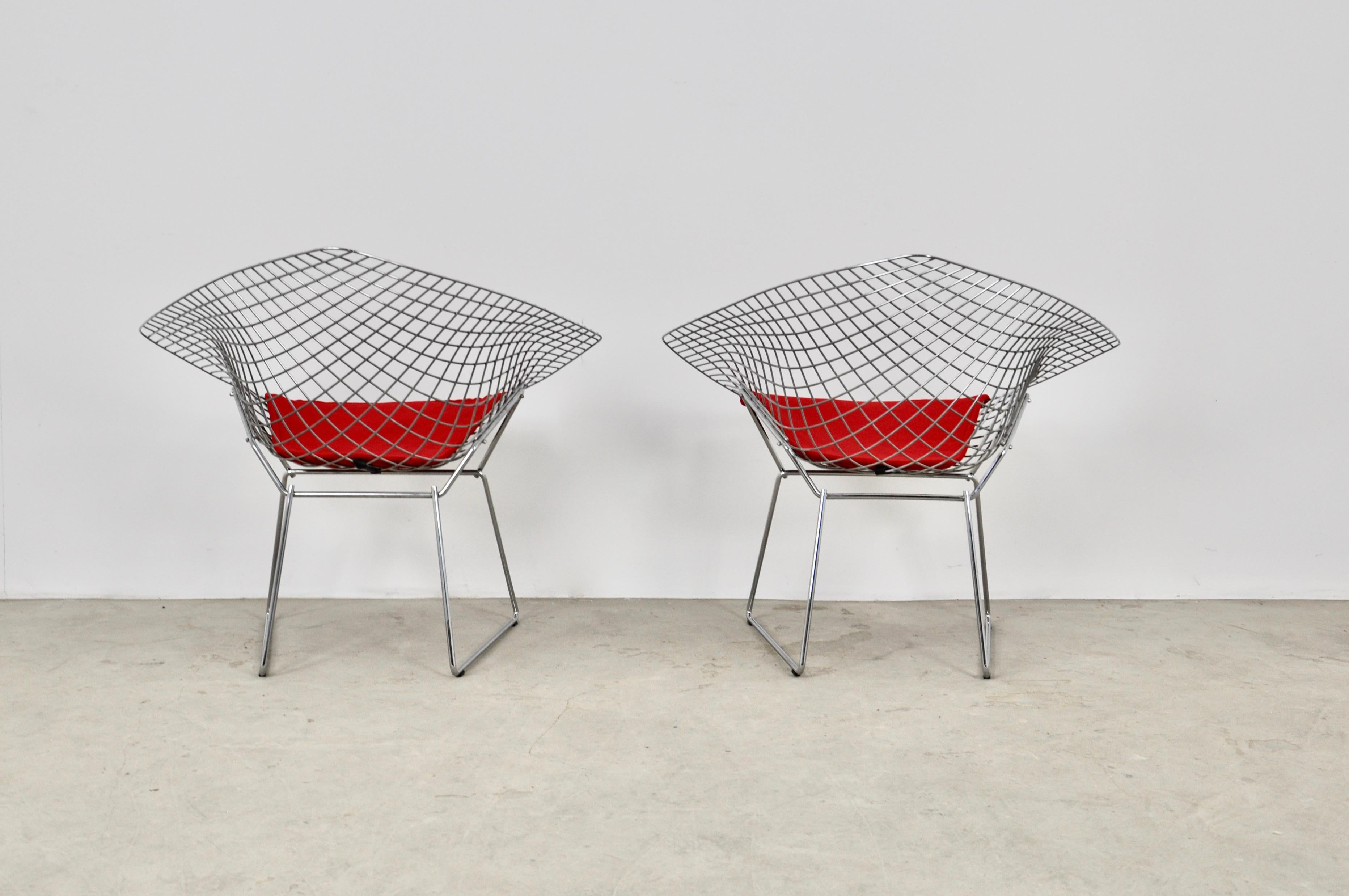 Diamond Chairs by Harry Bertoia for Knoll, 1980s 1