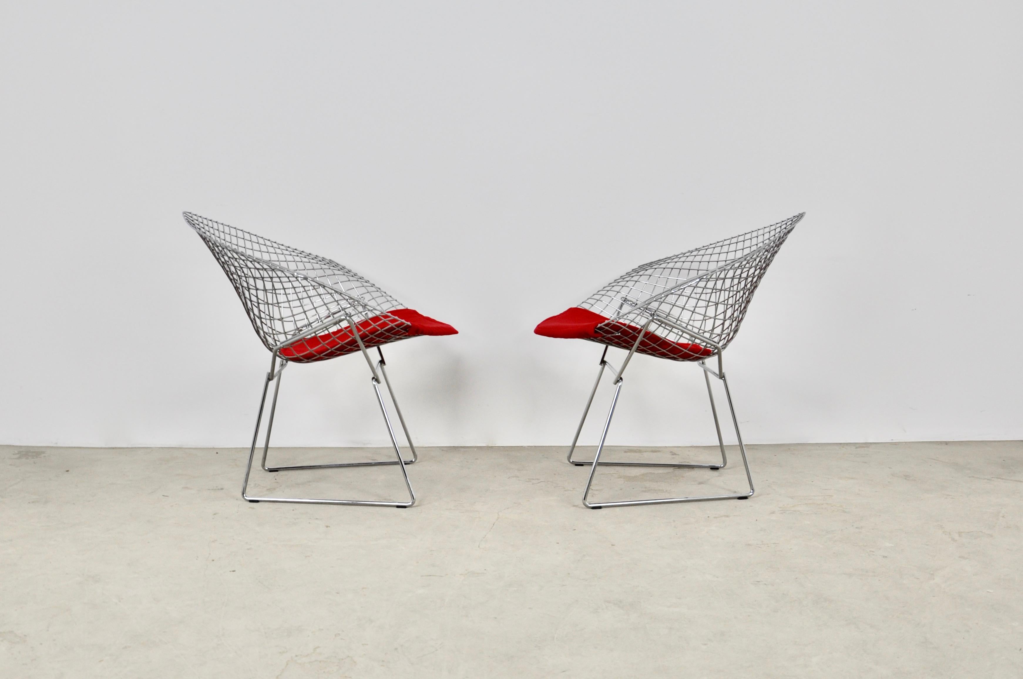 Diamond Chairs by Harry Bertoia for Knoll, 1980s 2