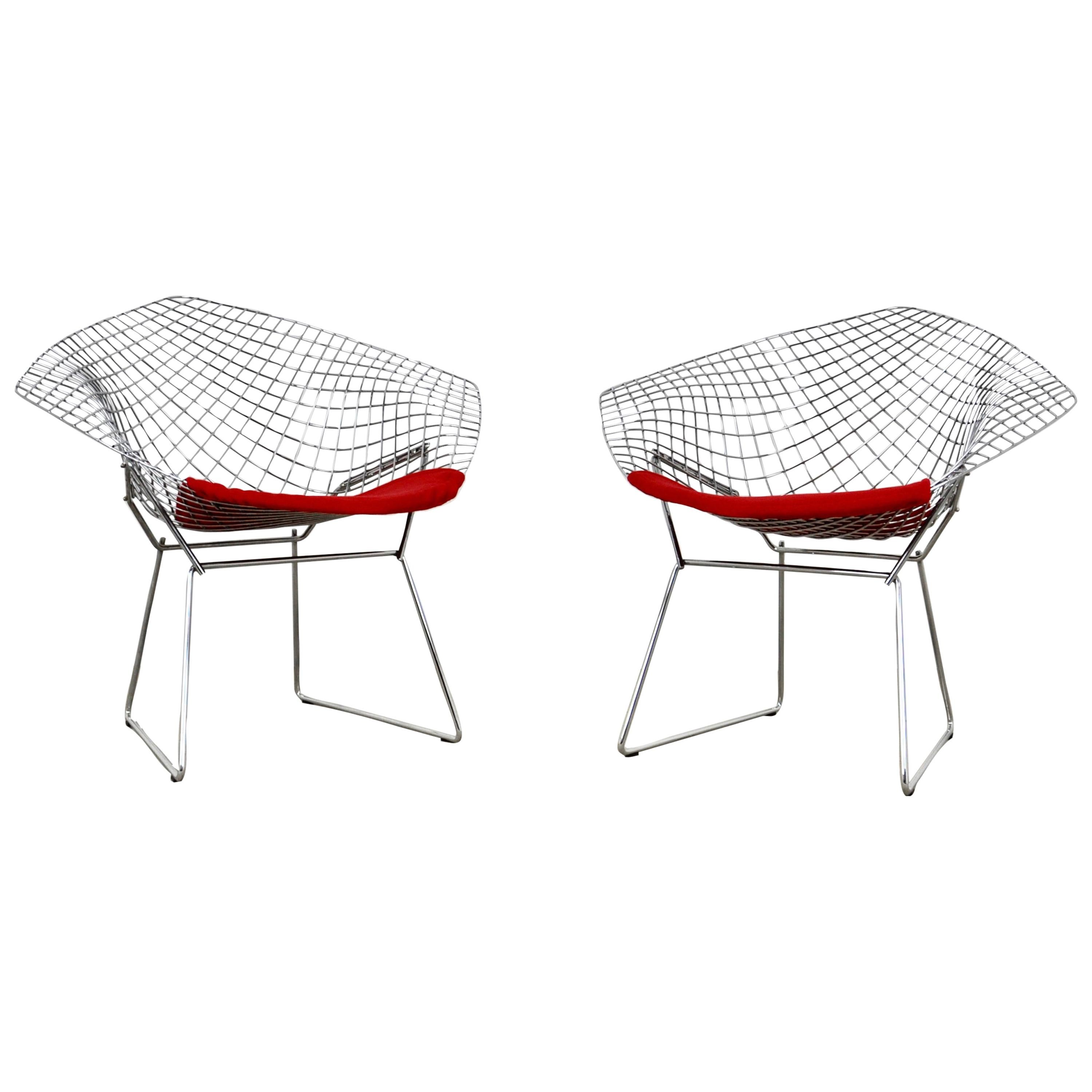 Diamond Chairs by Harry Bertoia for Knoll, 1980s