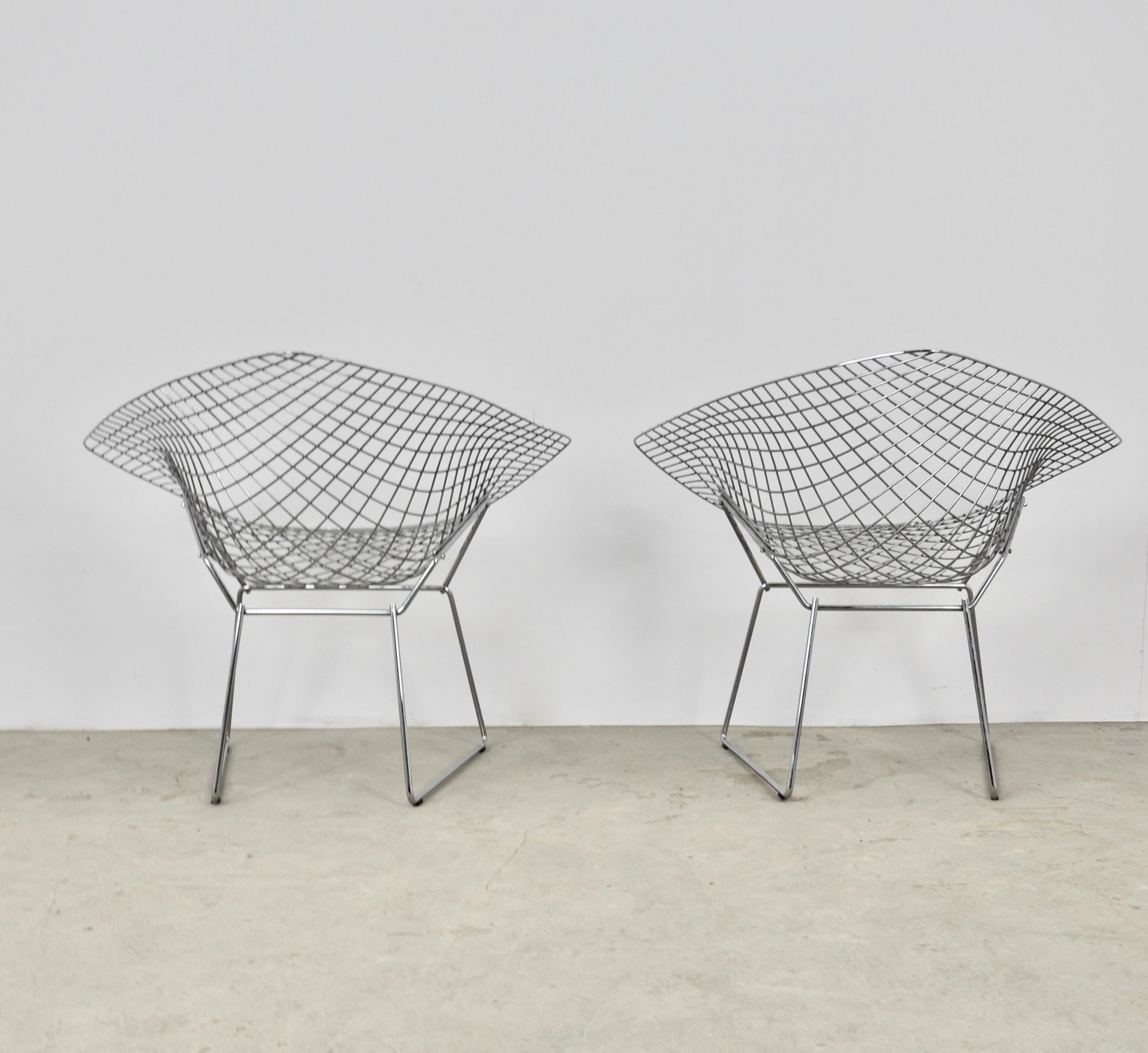 Diamond Chairs by Harry Bertoia for Knoll, 1980s Set 2 3