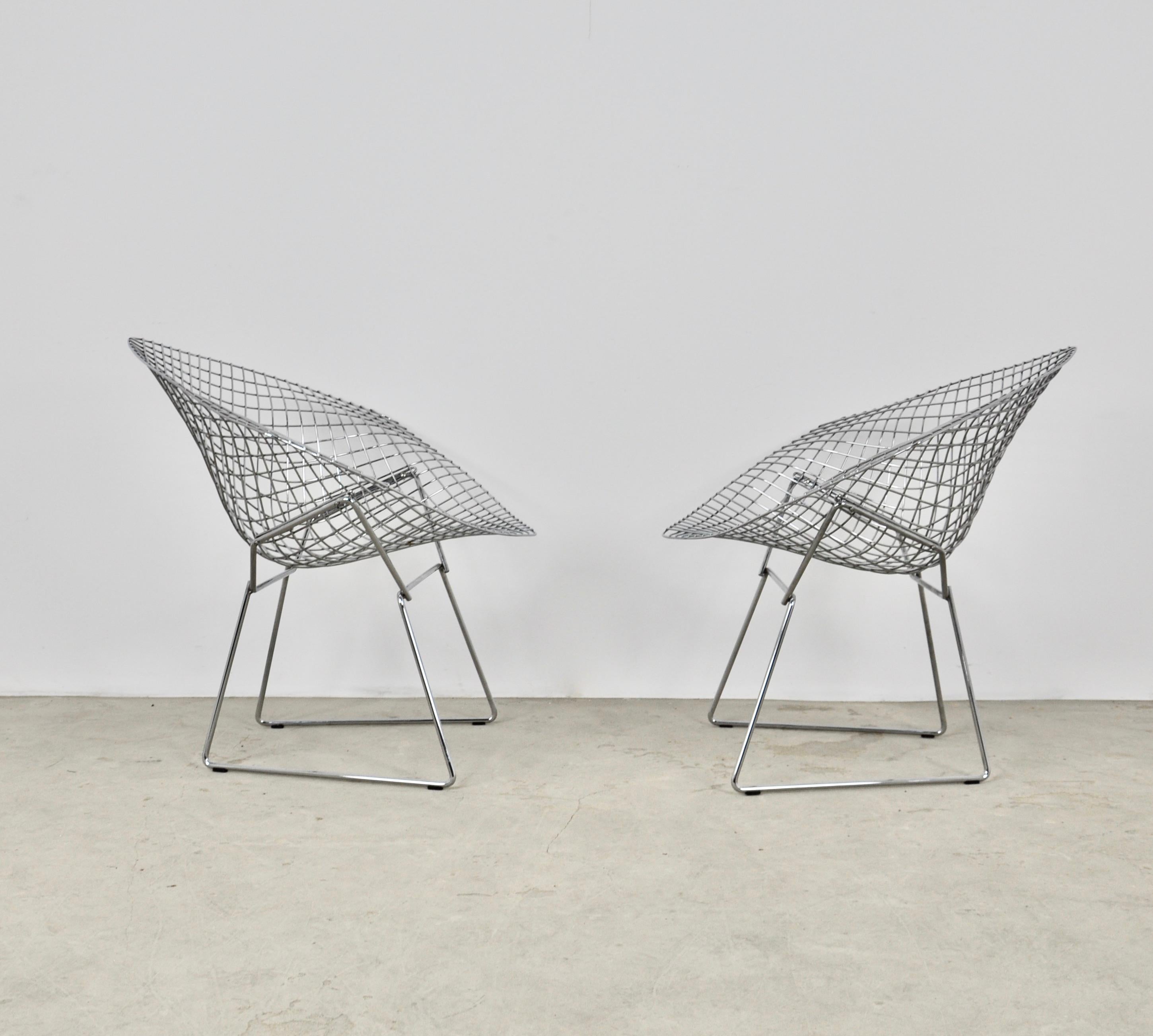 Diamond Chairs by Harry Bertoia for Knoll, 1980s Set 2 4