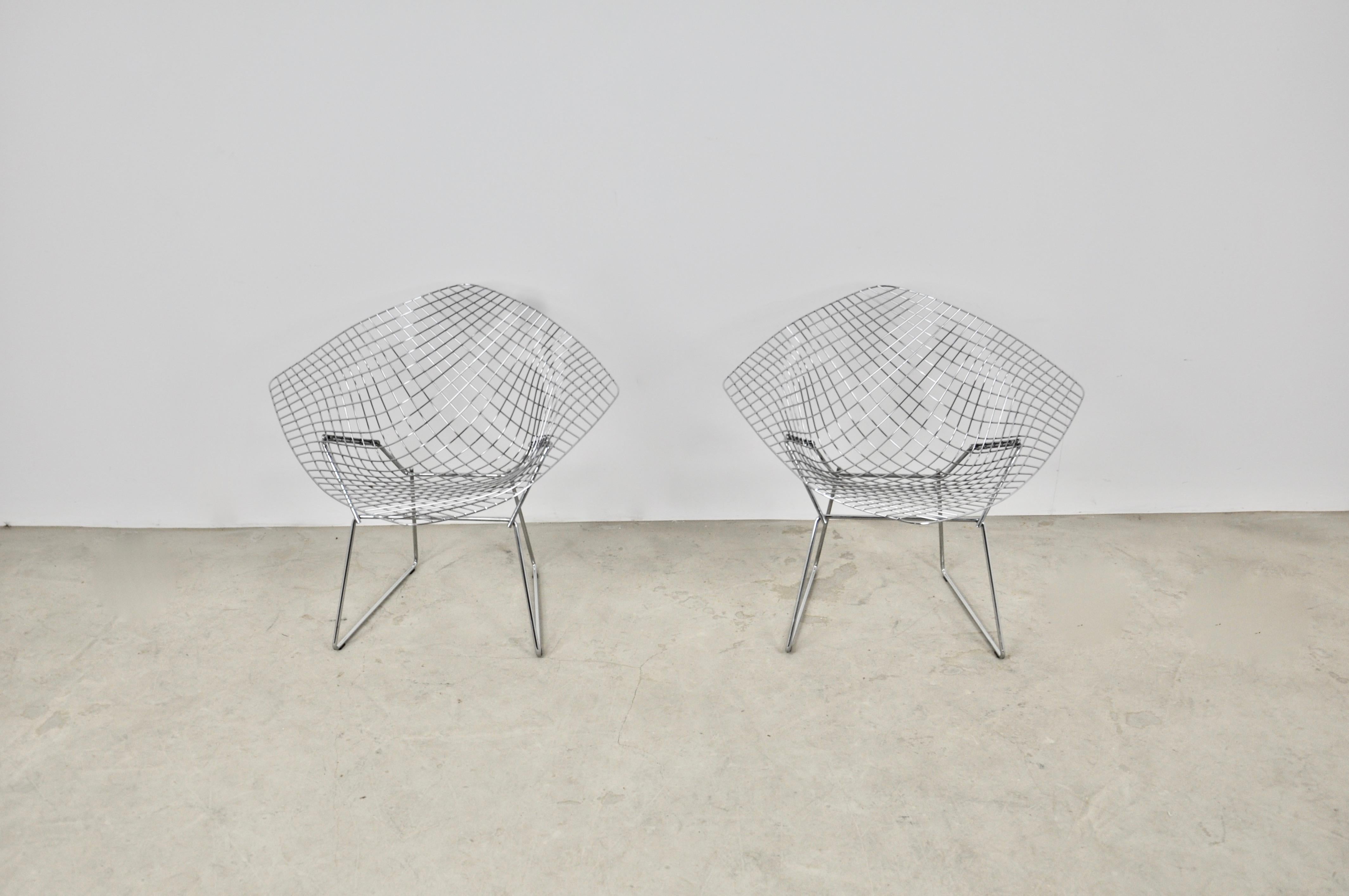 Central American Diamond Chairs by Harry Bertoia for Knoll, 1980s Set 2