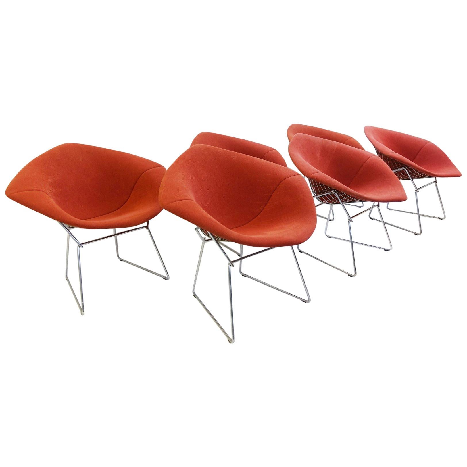 Diamond Chairs by Harry Bertoia for Knoll International For Sale