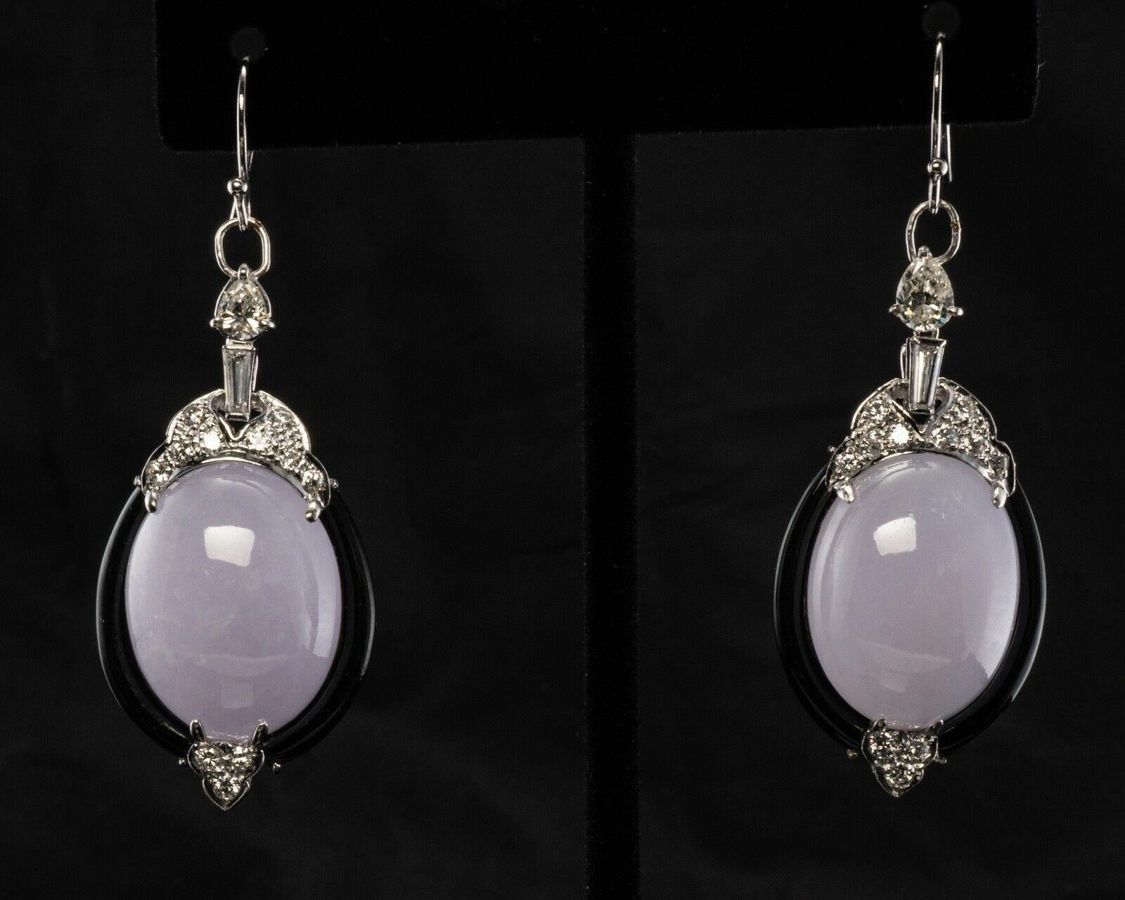 Pendientes Diamante Calcedonia Ónix Oro 14K Colgantes en venta 6