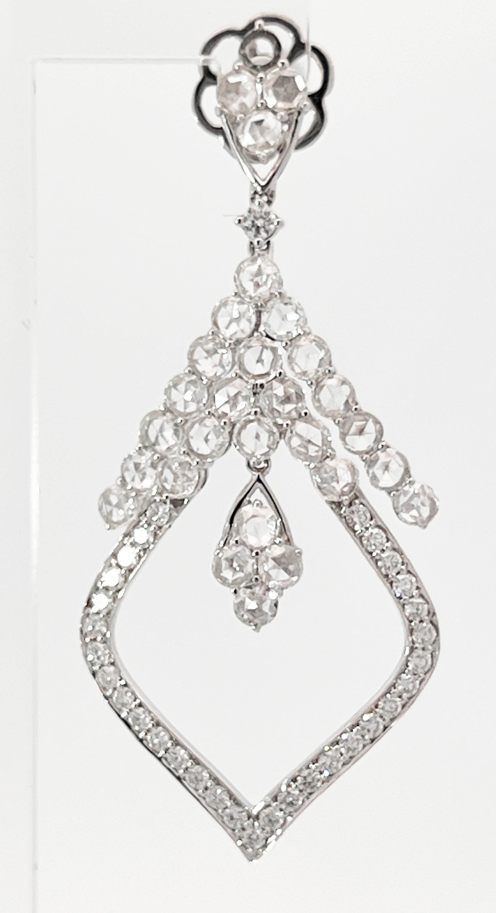 da uomo o donna Orecchini pendenti con diamante in vendita