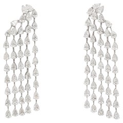 Boucles d'oreilles chandelier en diamant