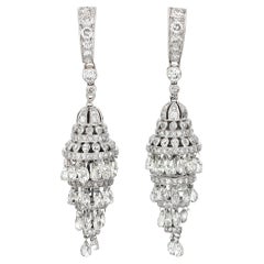 Diamond Chandelier Earrings, 10.00 Carats