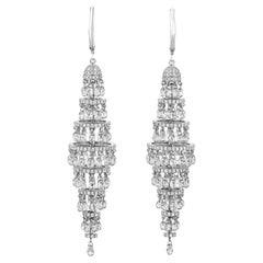 Boucles d'oreilles chandelier en diamant, 19.83 carats