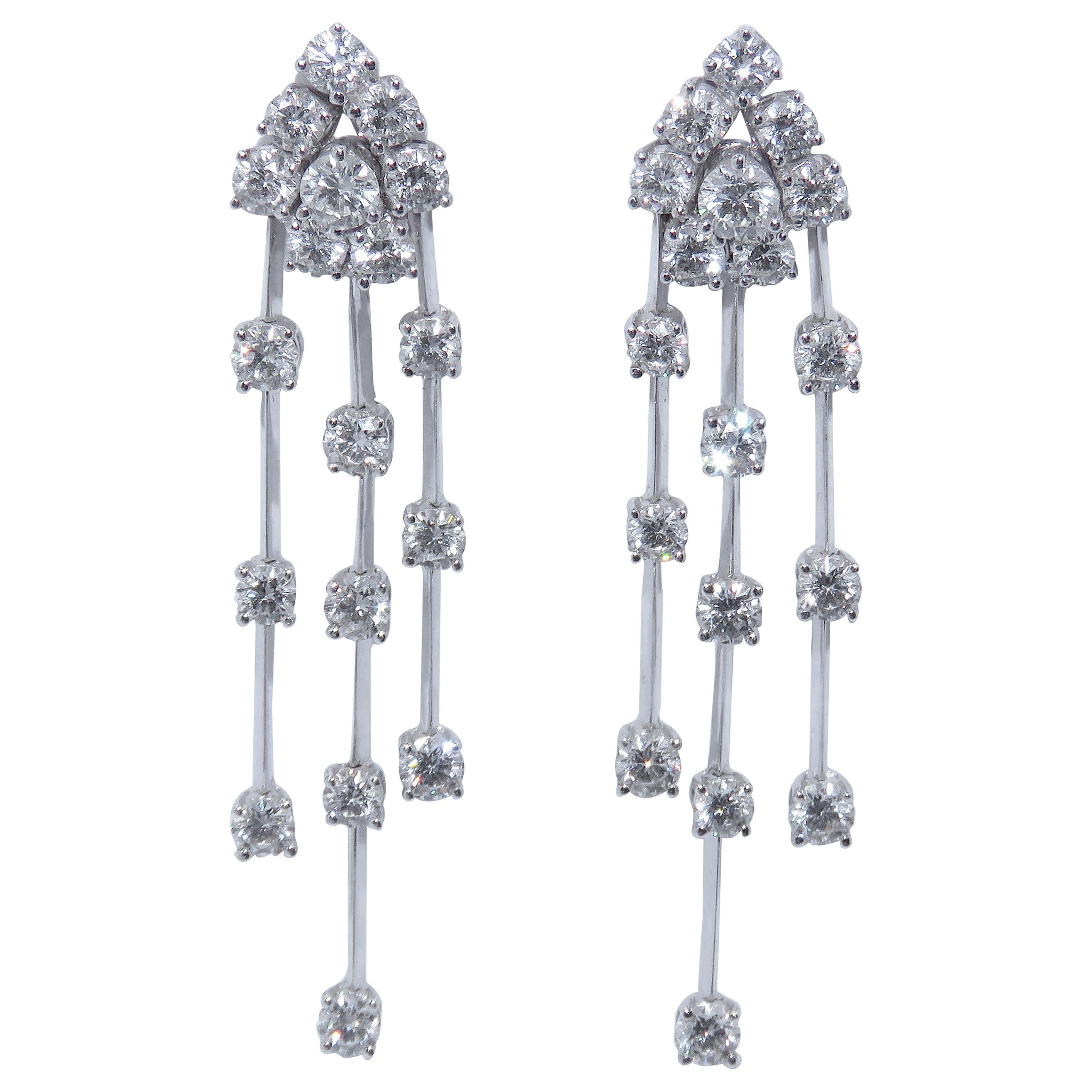 Diamond Chandelier Earrings 37610001 For Sale