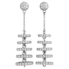 Diamant-Kronleuchter-Ohrringe, 6,35 Karat