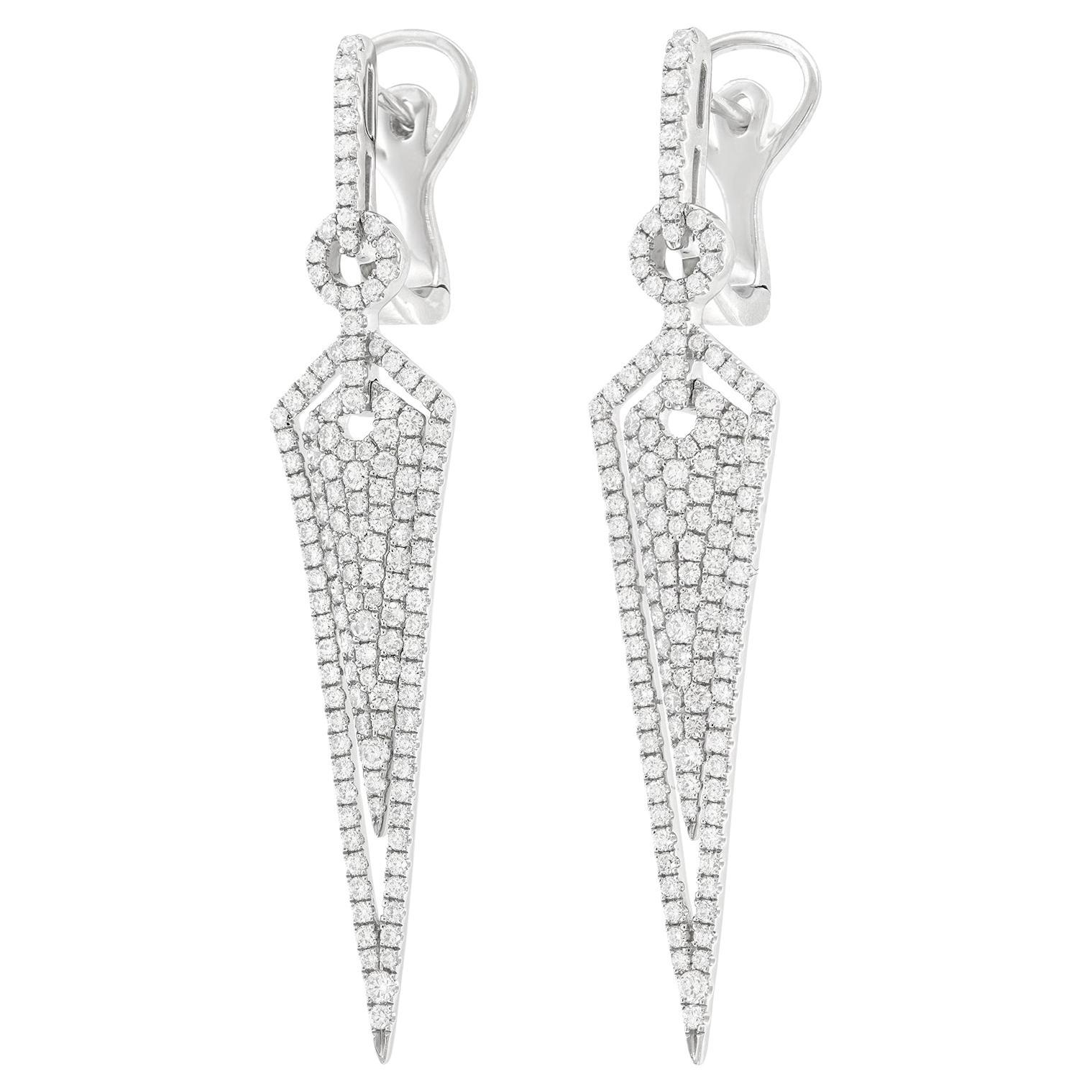 Diamond Chandelier Earrings by Spark Creations