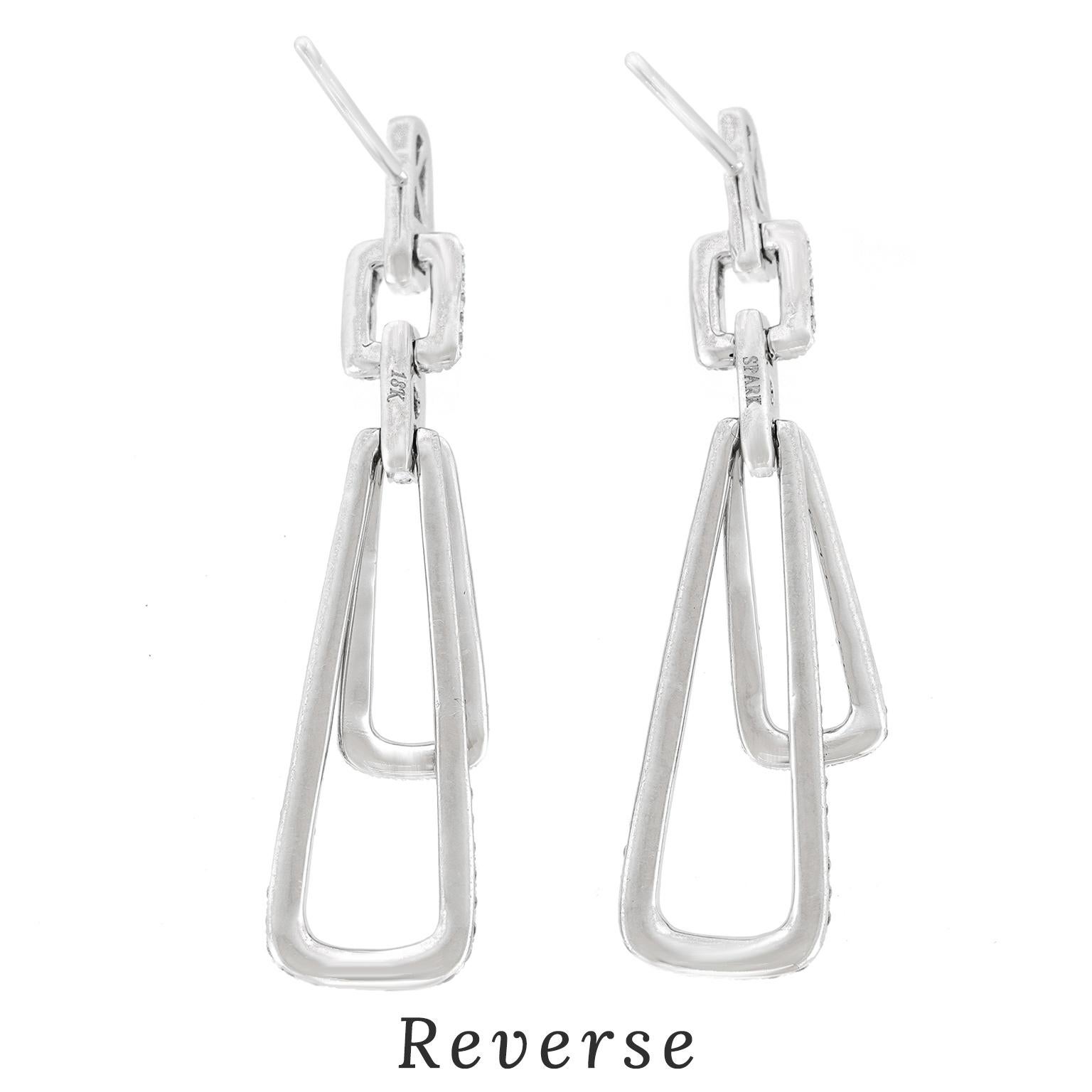 Diamond Chandelier Earrings by Spark For Sale 2