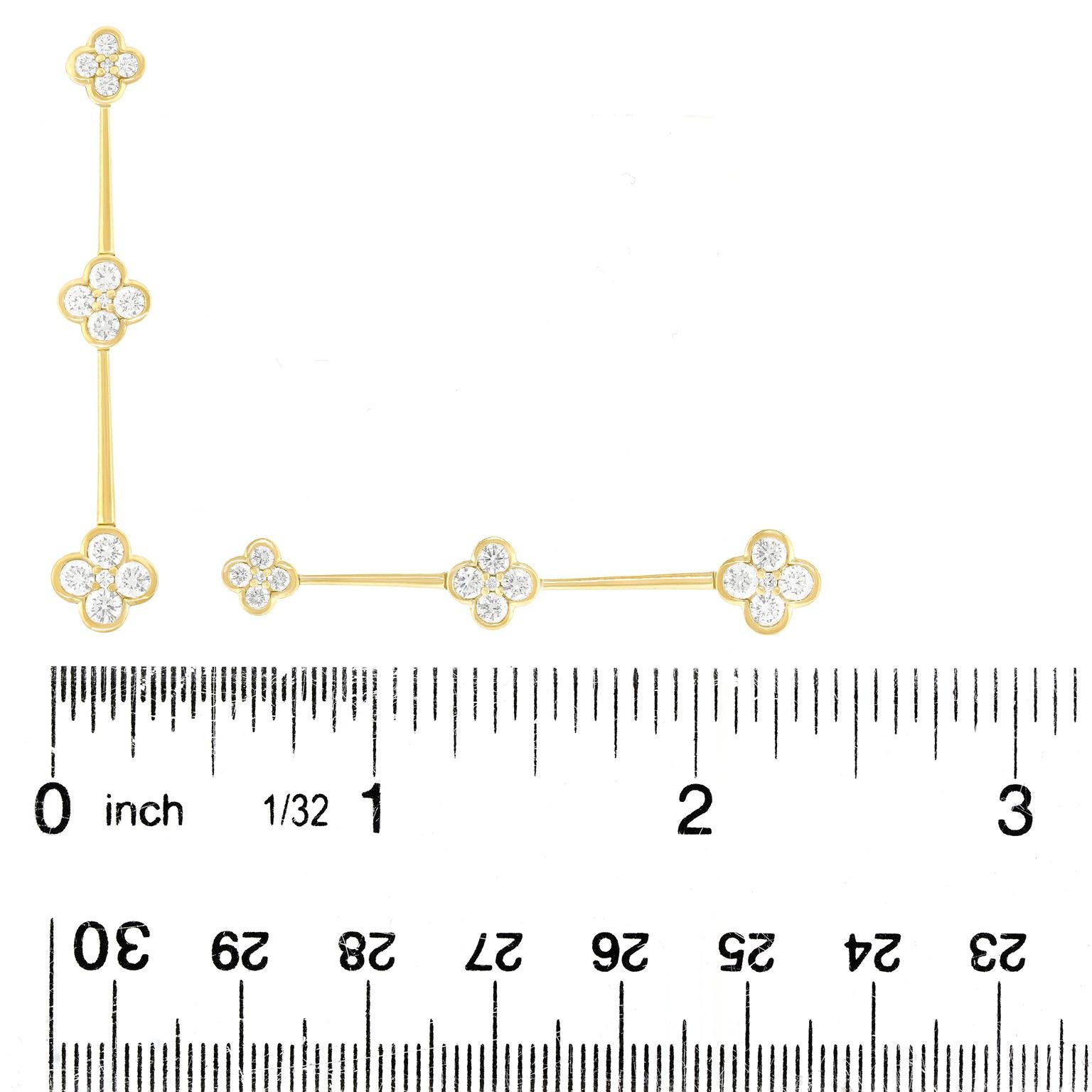 Diamant-Chandelier-Ohrringe im Angebot 1