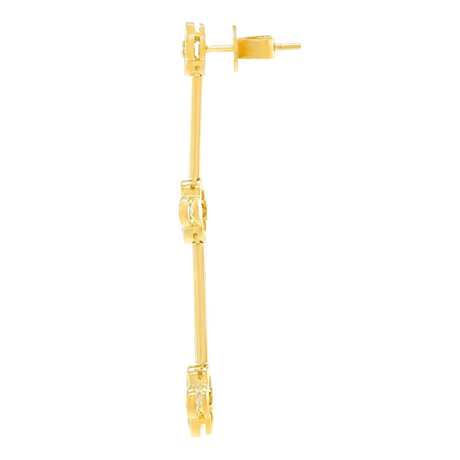 Diamant-Chandelier-Ohrringe im Angebot 2