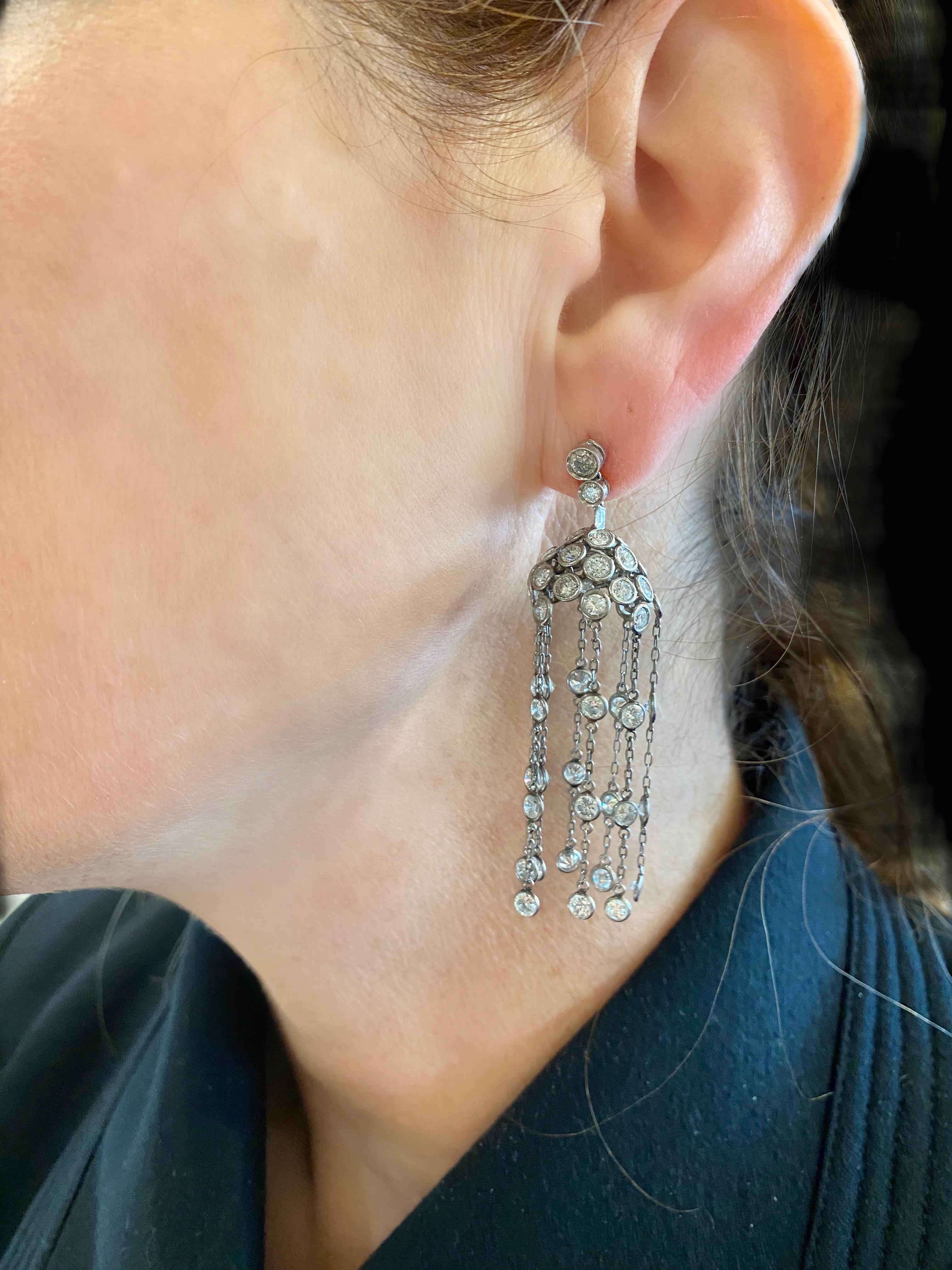 Diamond Chandelier Earrings 1