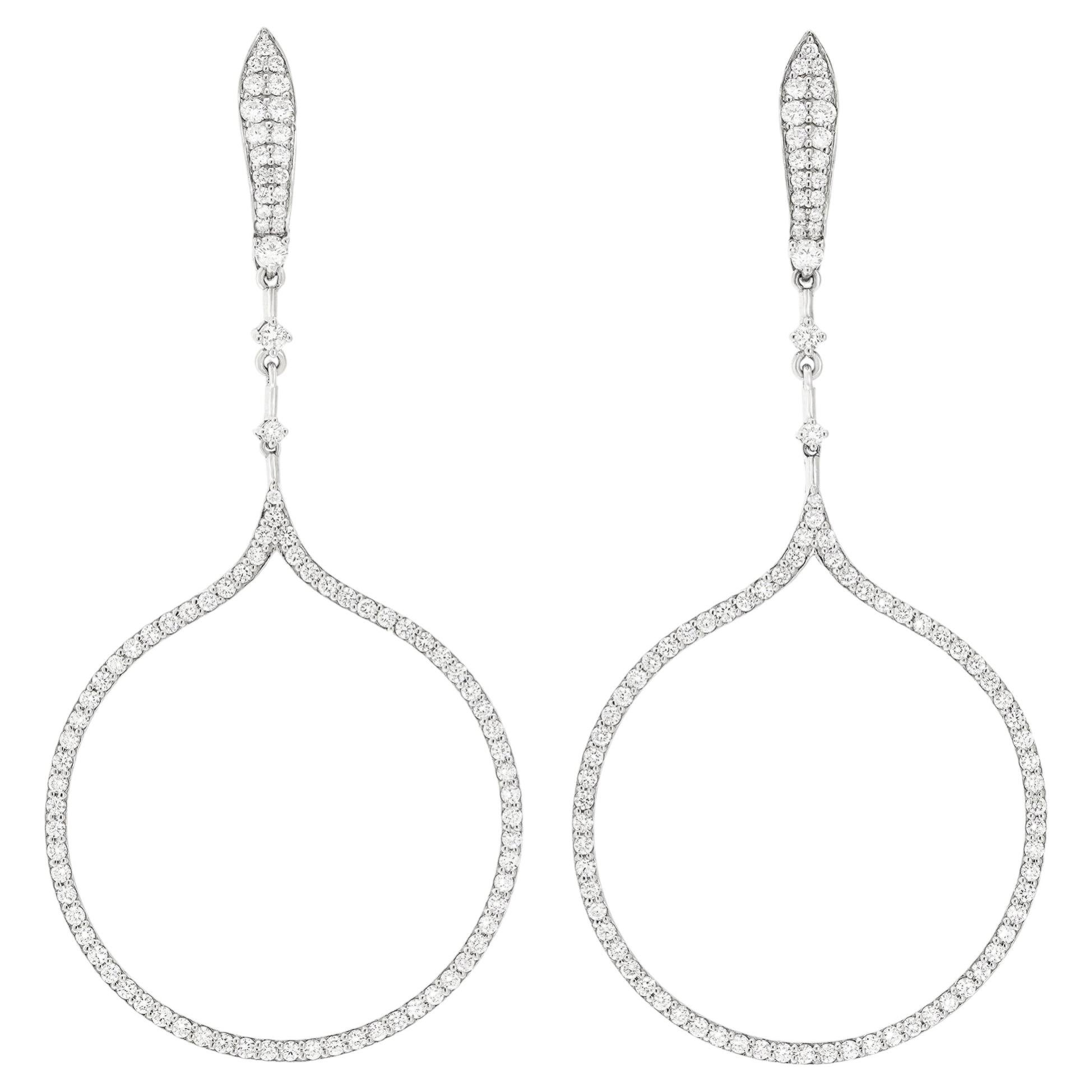 Pendientes araña de diamantes