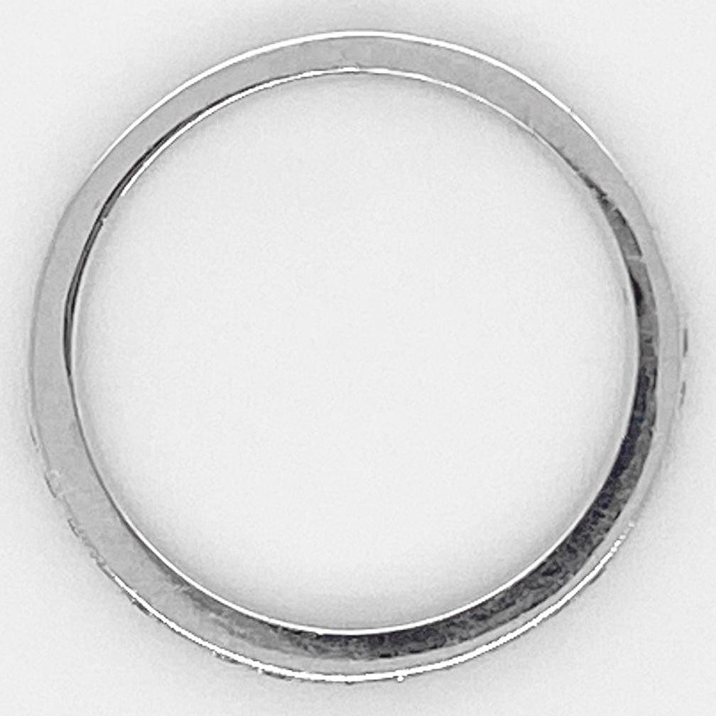 Im Angebot: Diamant-Kanalring, Weißgold, 0,20 Karat Ring, Ehering, Stapelbarer Ring () 5