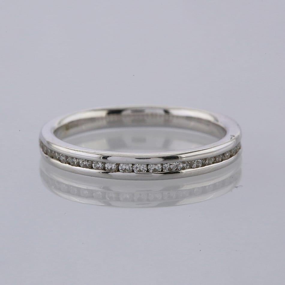 Brilliant Cut Diamond Channel Set Half Eternity Ring