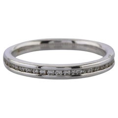 Diamond Channel Set Half Eternity Ring