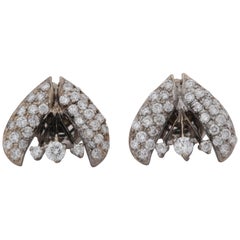 Diamond Cherry Stud Earrings