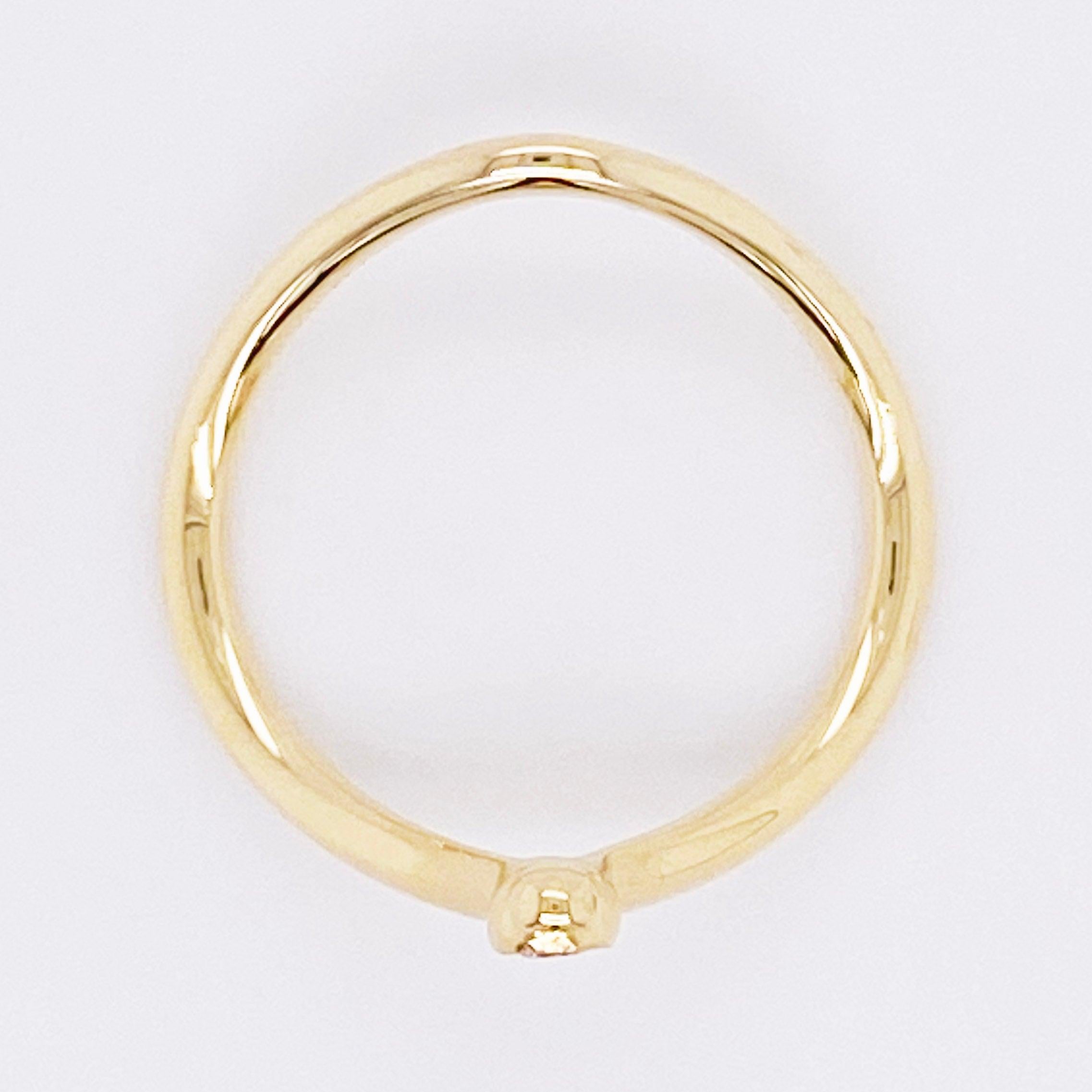For Sale:  Diamond Chevron Ring, 14 Karat Gold Curved V Ring, Gabriel & Co. LR51827Y45JJ 6