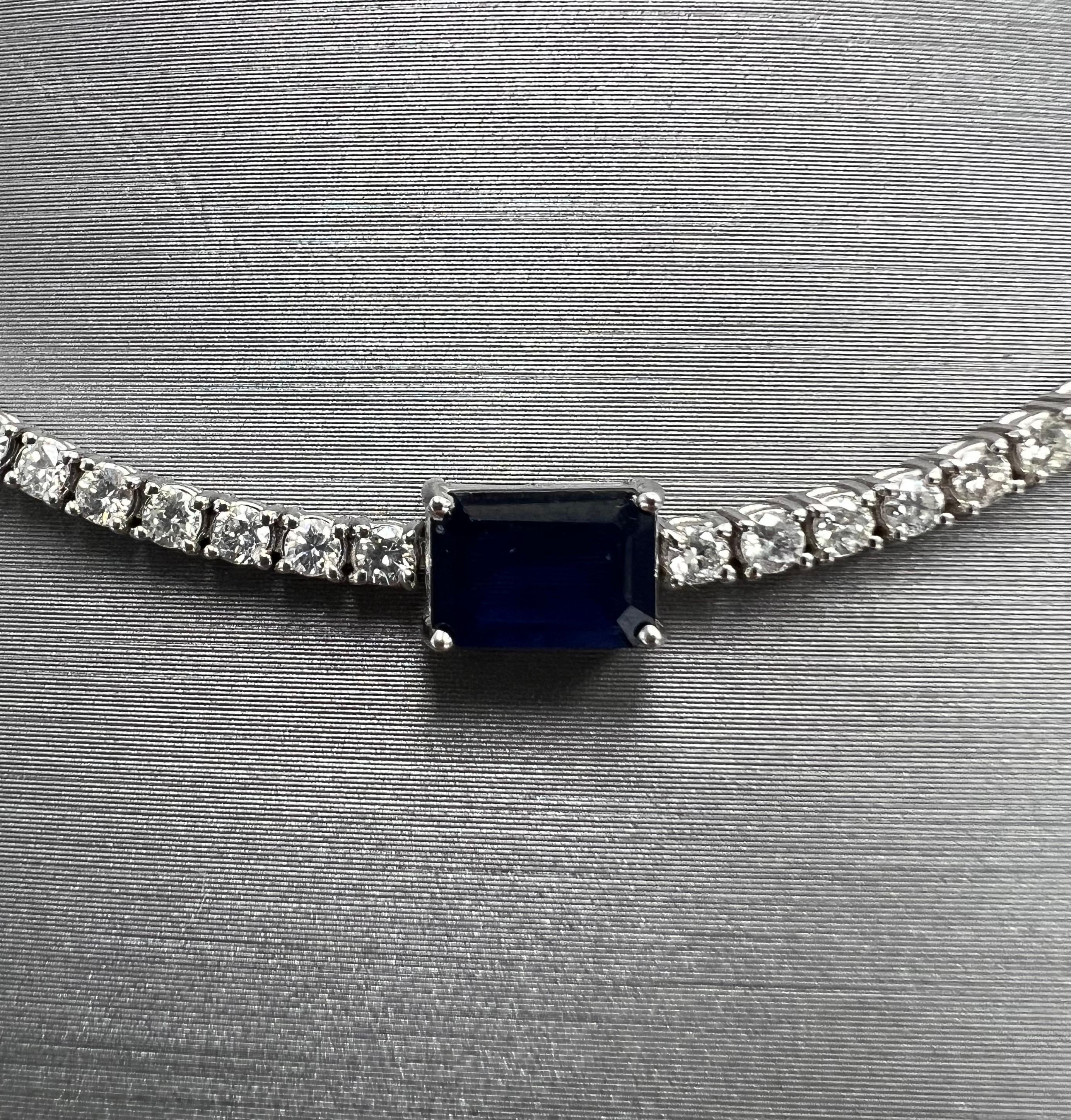 sapphire choker