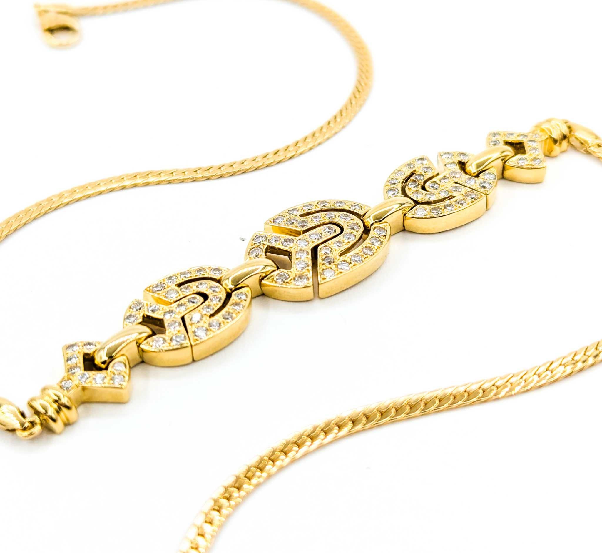 Diamond Choker Necklace in Yellow Gold For Sale 2