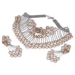 Natürliche Diamant-Choker-Halskette mit 26,59 Karat