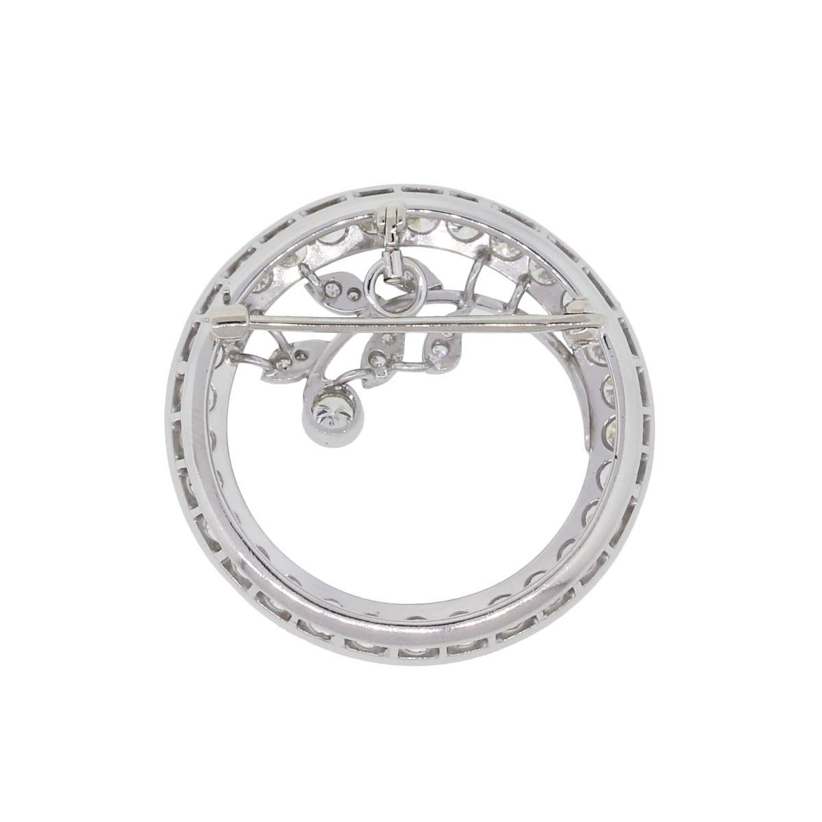 diamond circle pin