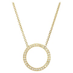 Diamond Circle Necklace