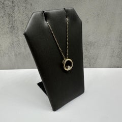 Diamond Circle Necklace in 10kt Yellow Gold – 0.10ctw, 16–18in, New