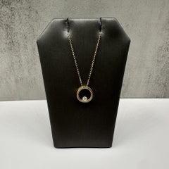 Diamond Circle Necklace in 10kt Yellow Gold – 0.10ctw, 16–18in, New