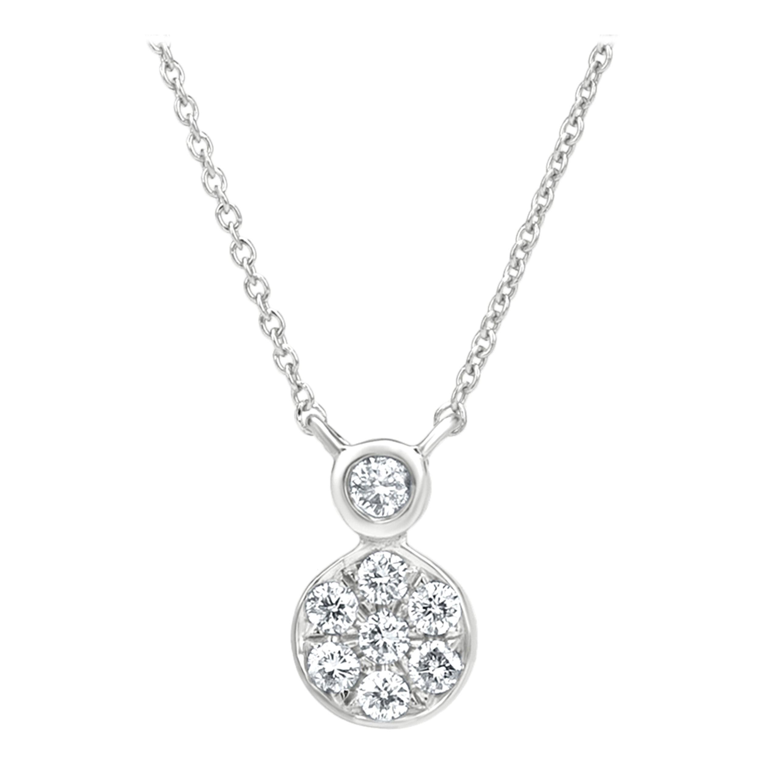 Vintage 2 Carat Diamond “Circle of Love” Pendant Necklace at 1stDibs