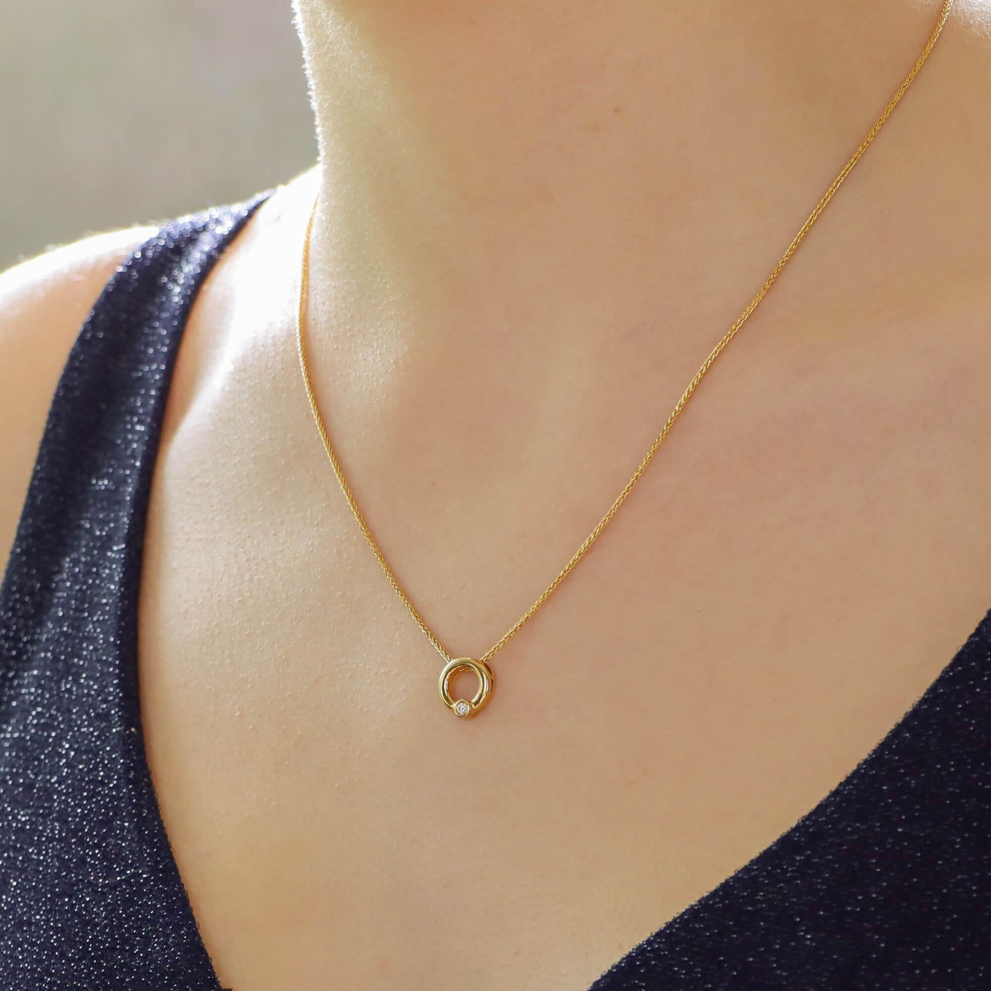 14k Gold Dainty Promise Ring Necklace, Delicate Zircon Ring Necklace,  Minimalist Zircon Necklace, Engagement Ring Holder Necklace - Etsy