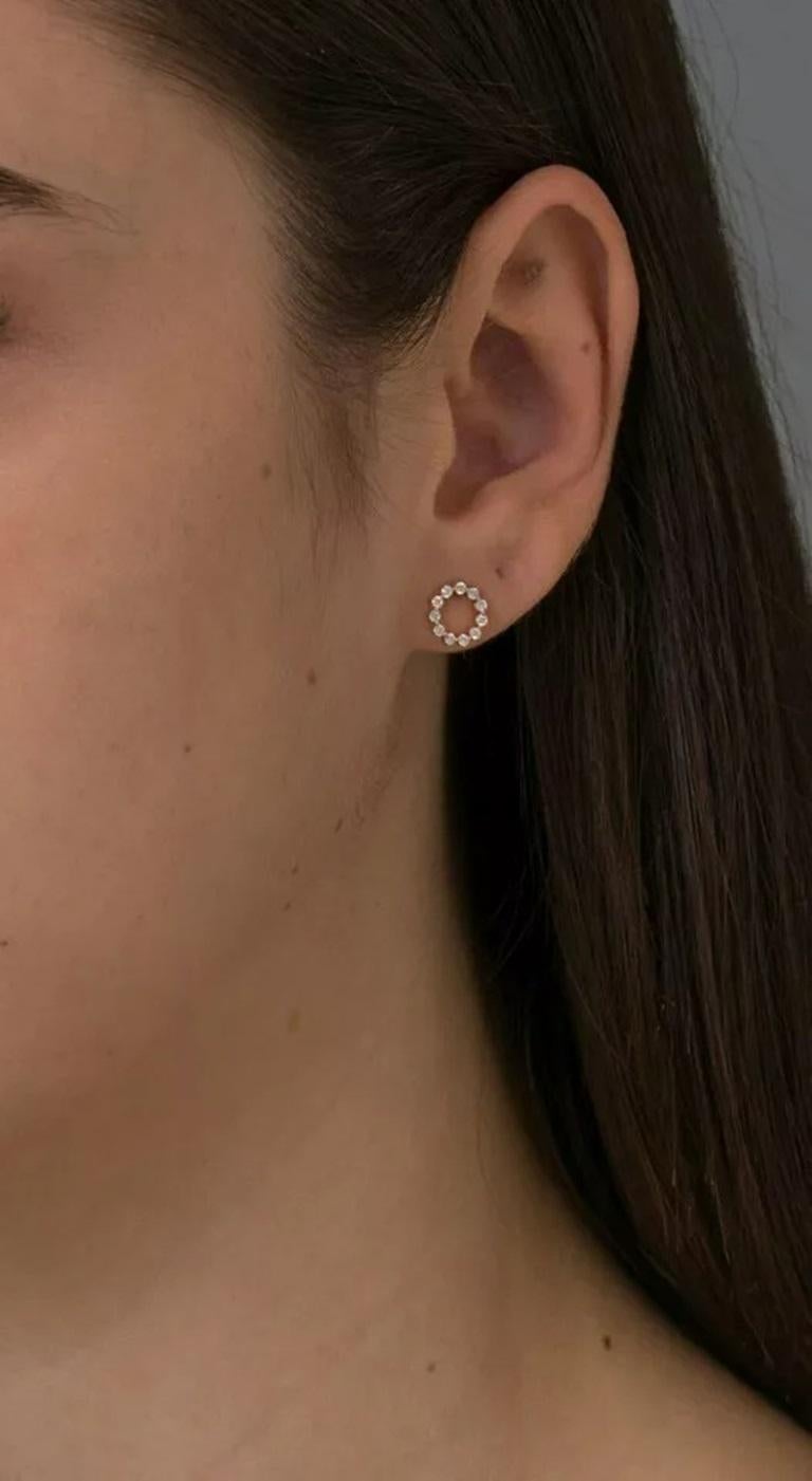 Diamond Circle Studs Earring 14k Solid Gold Diamond Wedding Earring Mini Studs.
Light weight can be worn everyday

Additional information:
Condition: New without tags: A brand-new, unused, and unworn item (including handmade items) that is not in