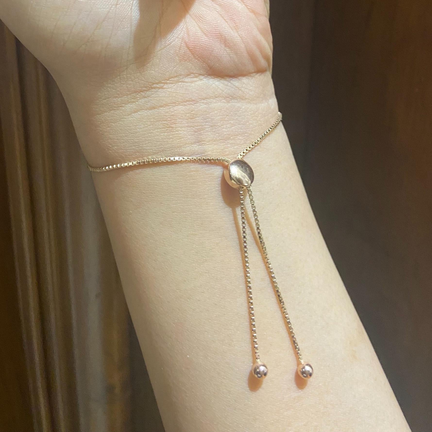 Pulsera Bolo Círculos de Diamantes con Engaste Ilusión en Oro Macizo de 14 K (Certificado) Corte redondo en venta