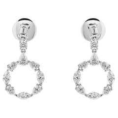 Diamond Circular Cut-Out Earrings