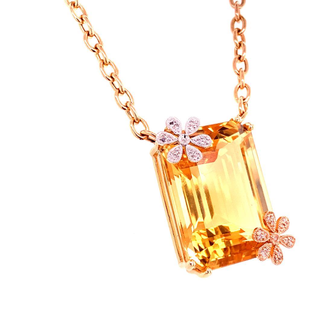 citrine necklaces for women