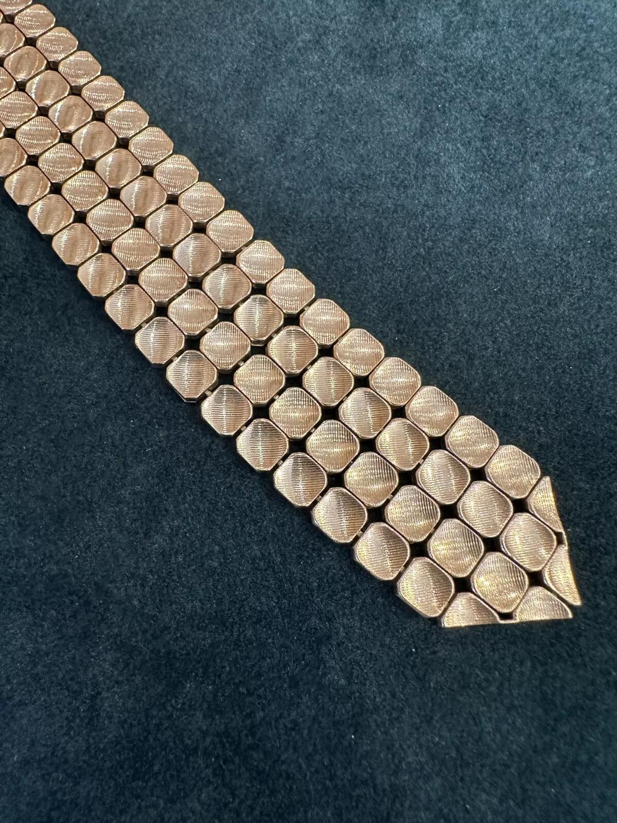 Bracelet ceinture Clam coquillage en or jaune 18 carats avec diamants en vente 3