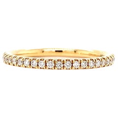 Diamant Classic Halb Ewigkeitsring 18k Gelbgold