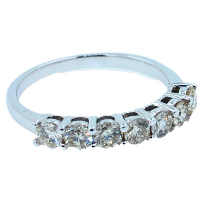 1.50 Carats of Silvery White & Warm Grey Diamonds
Very Brilliant & Sparkly Diamonds
14K White Gold
Great Value
Size 7.25 - Resizable Upon Request