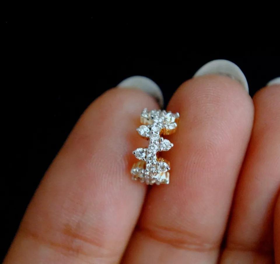 men's diamond nose stud