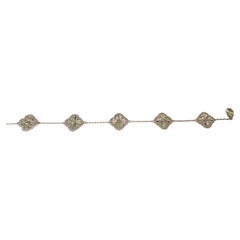 Diamant-Clover-Armband mit Kleeblatt 14KT Gelbgold