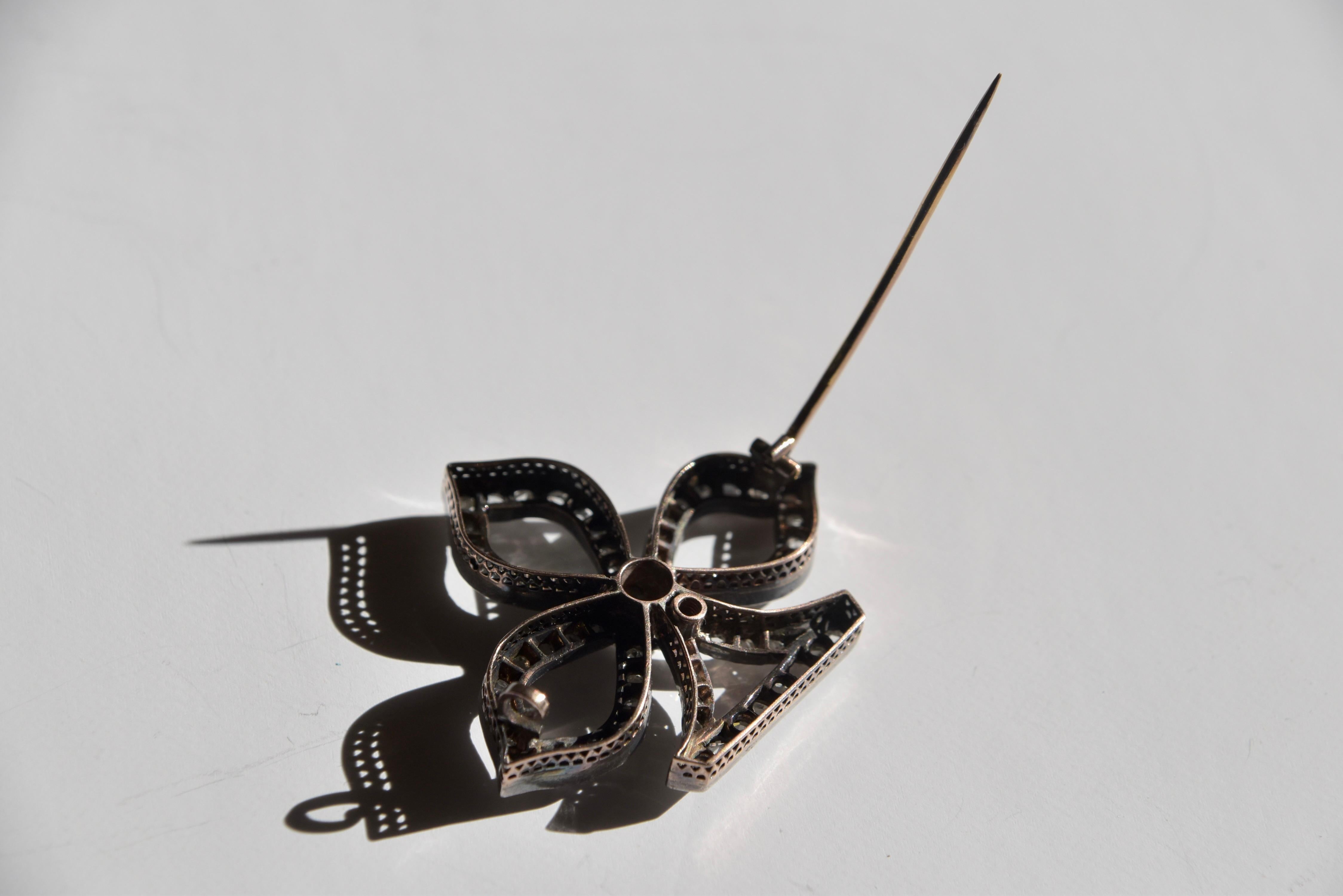 Broche Diamond Club, fin du 19e siècle Bon état - En vente à London, GB