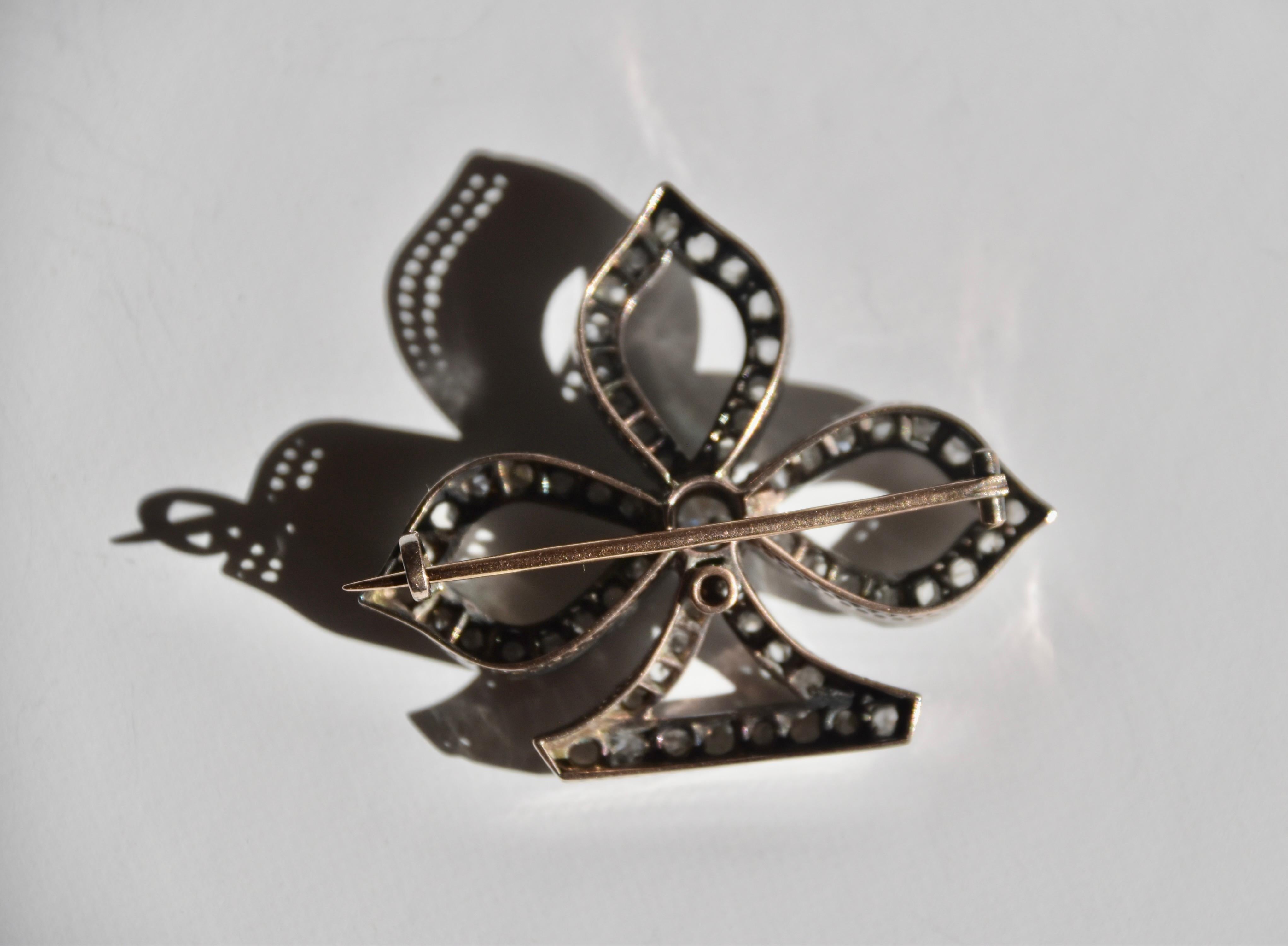 Broche Diamond Club, fin du 19e siècle en vente 2