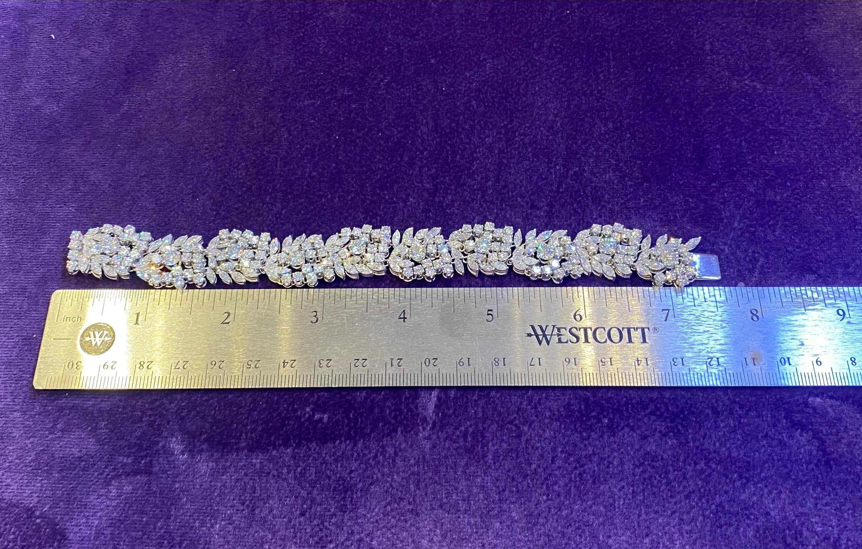 Diamond Cluster Bracelet For Sale 3