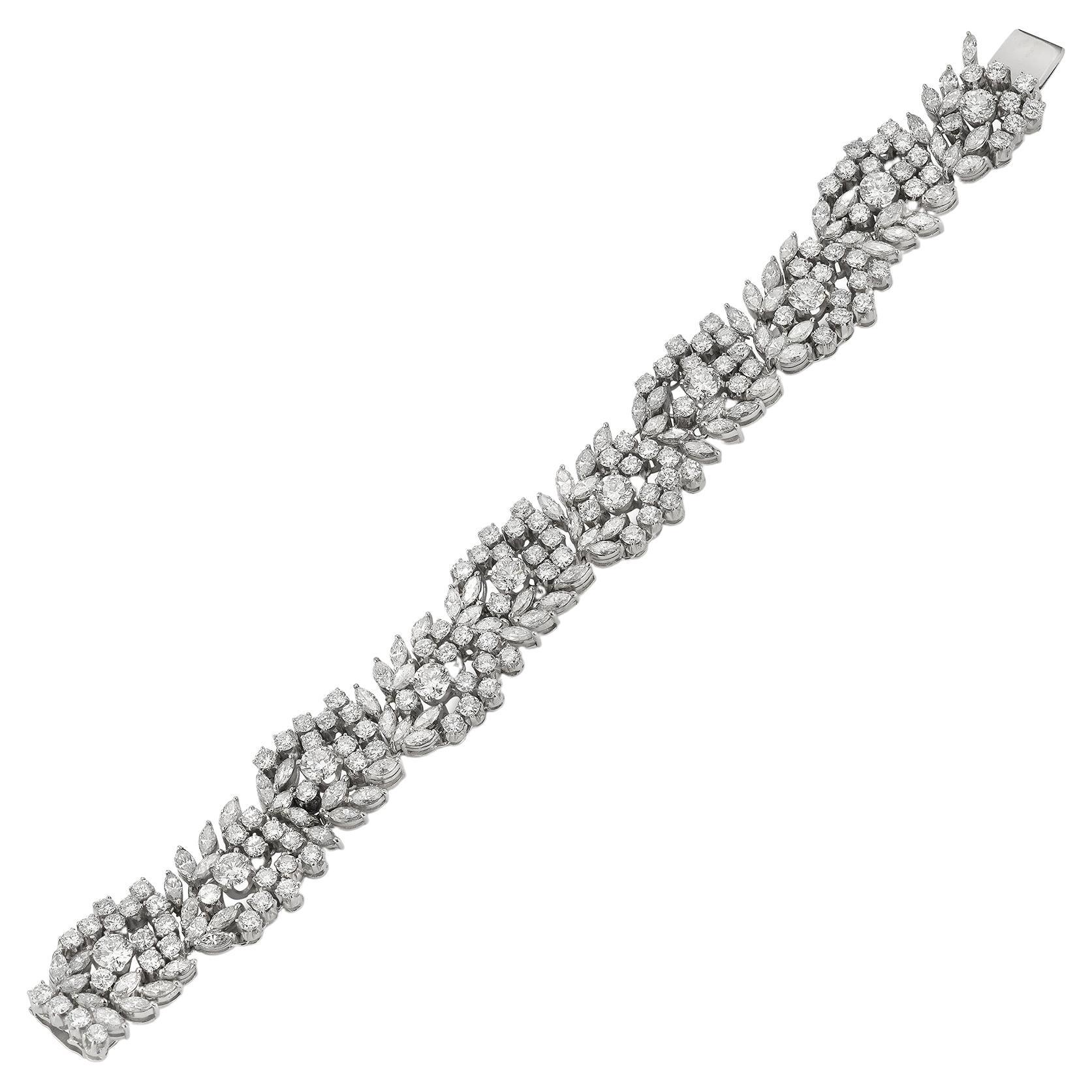 Diamond Cluster Bracelet For Sale